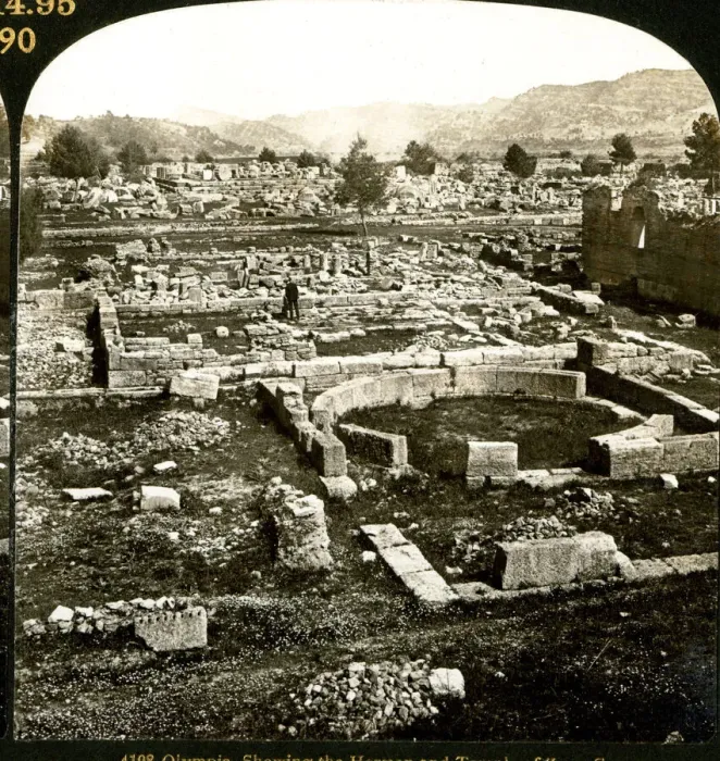 Framed Print : The Heraeon and Temple of Zeus, Olympia, Greece Framed Print : The Heraeon and Temple of Zeus, Olympia, Greece