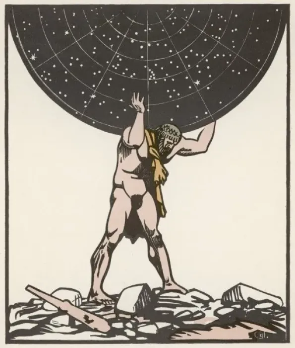 Framed Print : Herakles and the Heavens Framed Print : Herakles and the Heavens