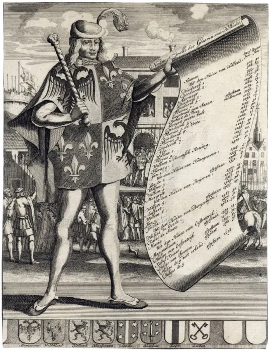Framed Print : HERALD WITH LIST Framed Print : HERALD WITH LIST
