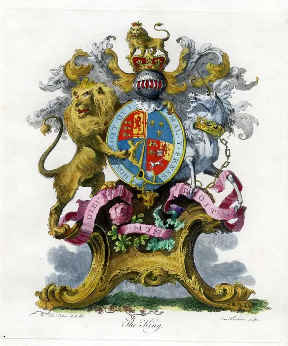 Framed Print : Heraldry - The King Framed Print : Heraldry - The King