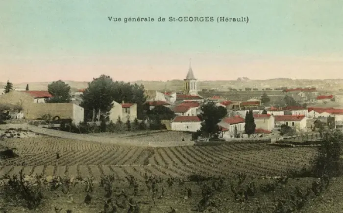Framed Print : Herault, France - view of St Georges Framed Print : Herault, France - view of St Georges