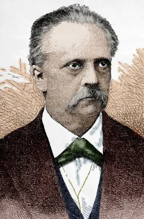 Framed Print : Hermann von Helmholtz (1821-1894). Engraving. Colored Framed Print : Hermann von Helmholtz (1821-1894). Engraving. Colored