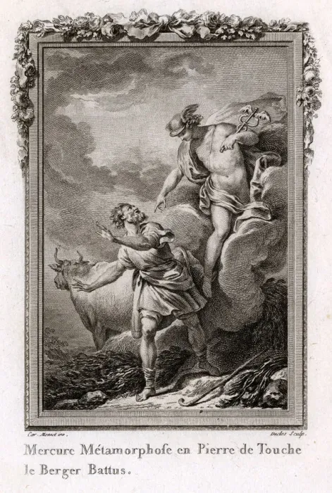 Framed Print : HERMES AND BATTUS Framed Print : HERMES AND BATTUS