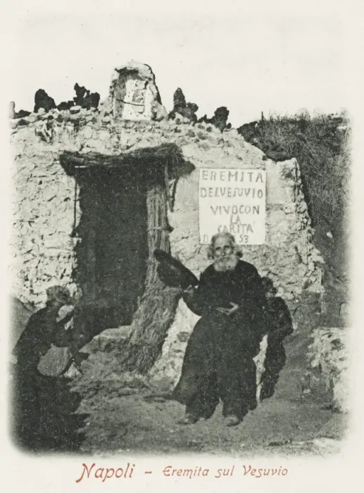 Framed Print : Hermit living on Mount Vesuvius Framed Print : Hermit living on Mount Vesuvius