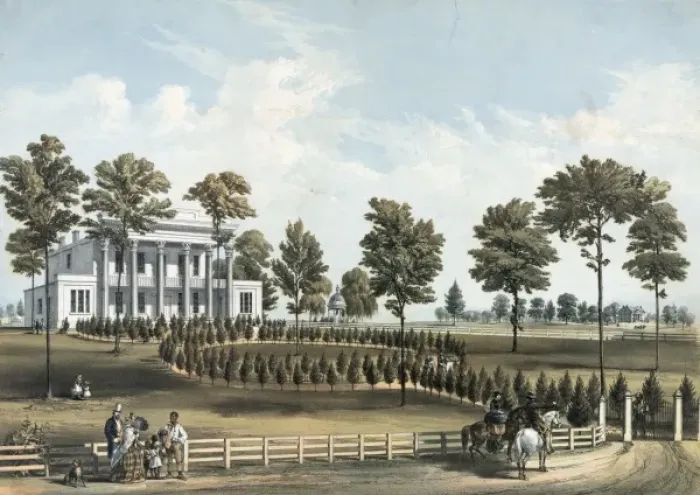 Framed Print : The Hermitage, Jacksons tomb, and Andrew J. Donelsons resi Framed Print : The Hermitage, Jacksons tomb, and Andrew J. Donelsons resi