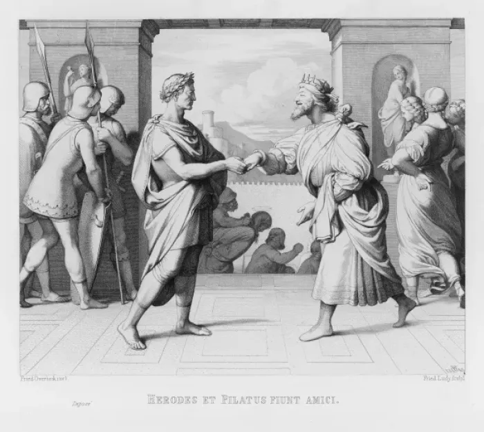Framed Print : Herod and Pilate Framed Print : Herod and Pilate