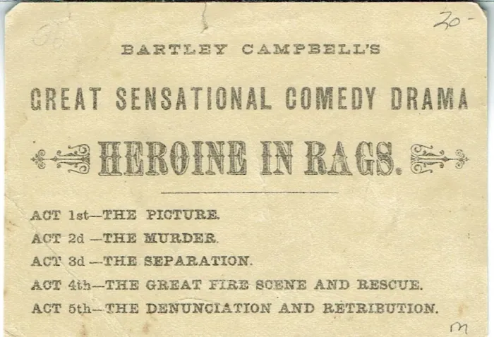 Framed Print : The Heroine in Rags by Bartley Campbell Framed Print : The Heroine in Rags by Bartley Campbell