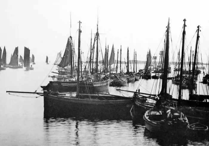 Framed Print : Herring fishing boats, Stornoway, Isle of Lewis Framed Print : Herring fishing boats, Stornoway, Isle of Lewis