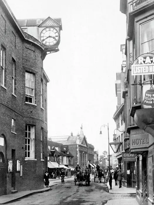 Framed Print : Hertford Fore Street early 1900s Framed Print : Hertford Fore Street early 1900s
