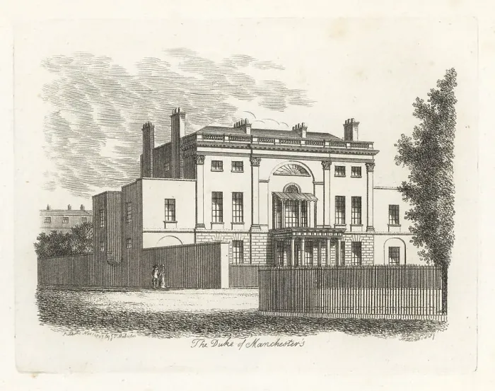 Framed Print : Hertford House, Manchester Square, London, 1807 Framed Print : Hertford House, Manchester Square, London, 1807