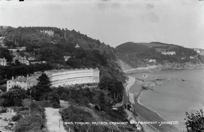 Framed Print : Hesketh Crescent and Meadfoot Beach Framed Print : Hesketh Crescent and Meadfoot Beach