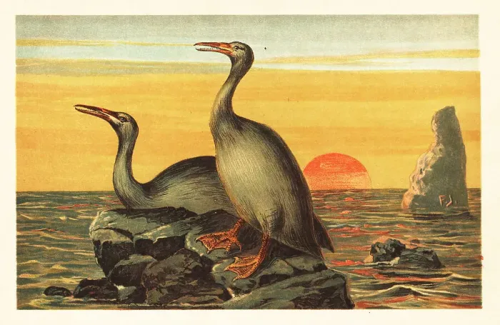 Framed Print : Hesperornis regalis, extinct cormorant-like bird Framed Print : Hesperornis regalis, extinct cormorant-like bird