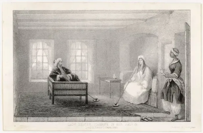 Framed Print : Hester L Stanhope / Saloon Framed Print : Hester L Stanhope / Saloon