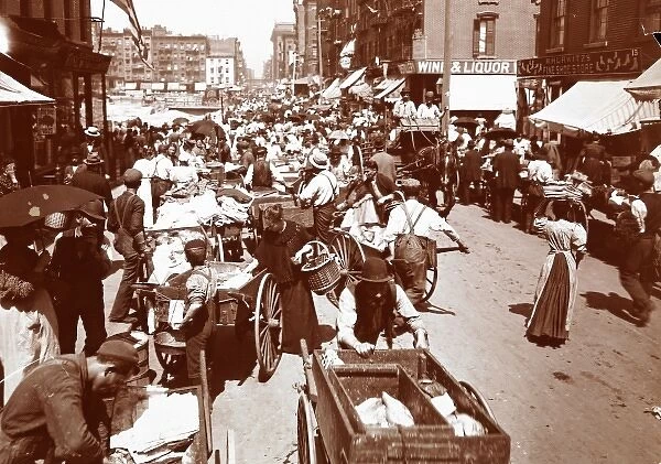 Hester Street, New York in 1898