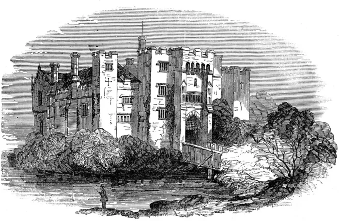 Framed Print : Hever Castle, Kent, 1849