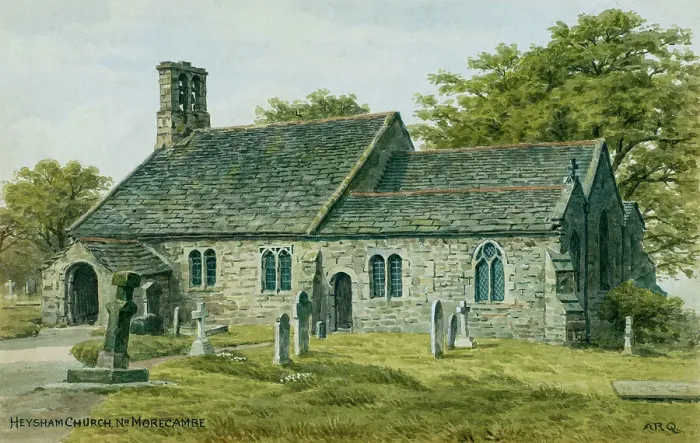 Framed Print : Heysham Church, near Morecambe, Lancashire Framed Print : Heysham Church, near Morecambe, Lancashire