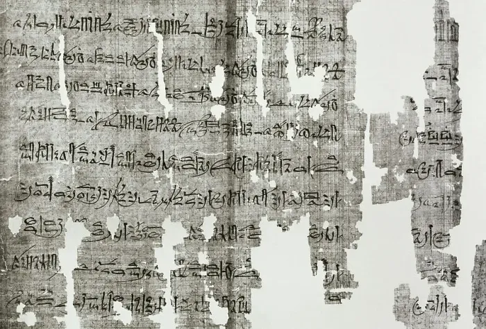 Framed Print : Hieratic papyrus. Process document. Conspirator death lawsui Framed Print : Hieratic papyrus. Process document. Conspirator death lawsui