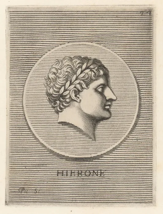 Framed Print : Hiero II, Greek tyrant of Syracuse from 275 to 215 BC Framed Print : Hiero II, Greek tyrant of Syracuse from 275 to 215 BC