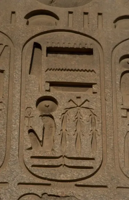 Framed Print : Hieroglyphic writing. Cartridge wirh the royal protocol of R Framed Print : Hieroglyphic writing. Cartridge wirh the royal protocol of R