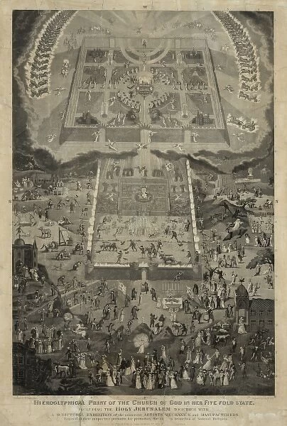 Hieroglyphical print of the church of God in her five fold s