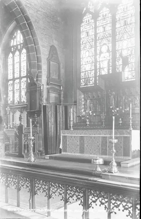 Framed Print : High Altar of Chesterfield Parish Church Framed Print : High Altar of Chesterfield Parish Church