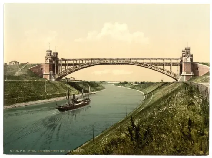 Framed Print : High bridge at Holtenau, Kiel, Schleswig-Holstein, Germany Framed Print : High bridge at Holtenau, Kiel, Schleswig-Holstein, Germany