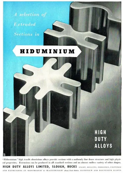 Framed Print : High Duty Alloys. HDA Hiduminium Extruded Sections Framed Print : High Duty Alloys. HDA Hiduminium Extruded Sections