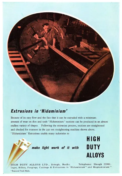Framed Print : High Duty Alloys - Hiduminium Framed Print : High Duty Alloys - Hiduminium