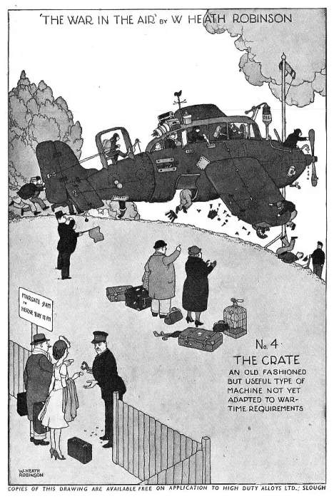 Framed Print : High Duty Alloys - Hiduminium : Heath Robinson Framed Print : High Duty Alloys - Hiduminium : Heath Robinson
