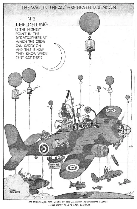 Framed Print : High Duty Alloys - Hiduminium : Heath Robinson Framed Print : High Duty Alloys - Hiduminium : Heath Robinson