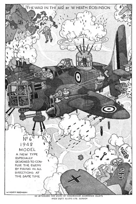 Framed Print : High Duty Alloys - Hiduminium : Heath Robinson Framed Print : High Duty Alloys - Hiduminium : Heath Robinson