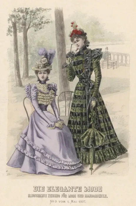 Framed Print : Two High-Fashion Women Framed Print : Two High-Fashion Women
