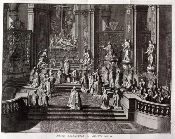 Framed Print : High Mass. From: Histoire gnrale des crmonies Framed Print : High Mass. From: Histoire gnrale des crmonies