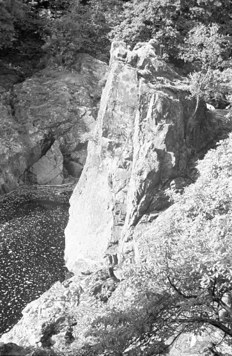 Framed Print : High rock over a mountain beck Framed Print : High rock over a mountain beck