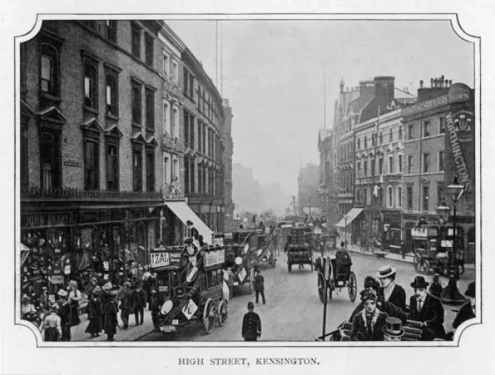 Framed Print : High Street 1900 Framed Print : High Street 1900