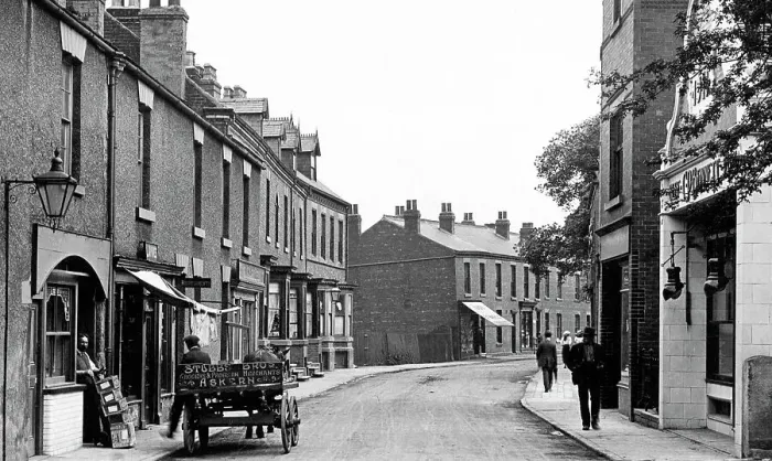 Framed Print : High Street, Askern early 1900's Framed Print : High Street, Askern early 1900's