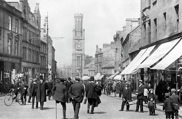 Framed Print : High Street, Ayr early 1900's Framed Print : High Street, Ayr early 1900's
