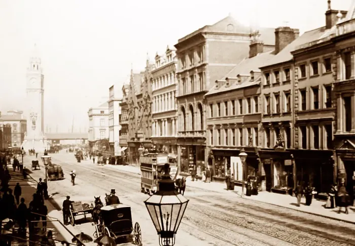 Framed Print : High Street, Belfast, Ireland - Victorian period Framed Print : High Street, Belfast, Ireland - Victorian period
