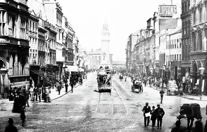 Framed Print : High Street, Belfast, Ireland, Victorian period Framed Print : High Street, Belfast, Ireland, Victorian period