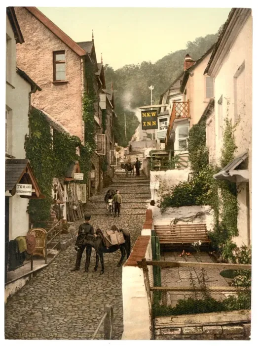 Framed Print : High Street, Clovelly, England Framed Print : High Street, Clovelly, England