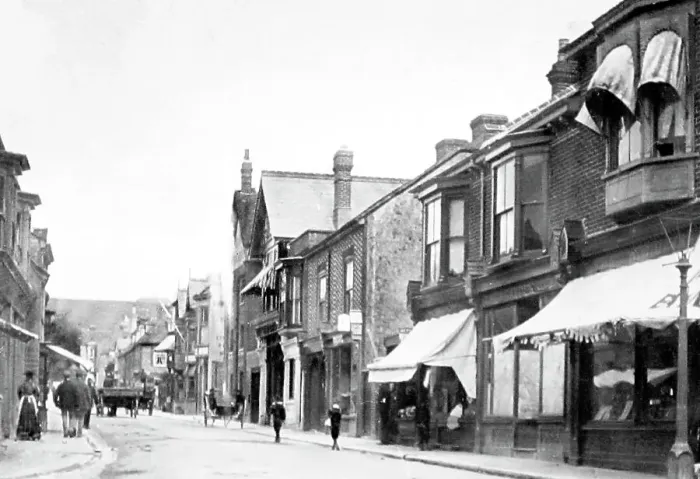 Framed Print : High Street, Cosham, Victorian period Framed Print : High Street, Cosham, Victorian period