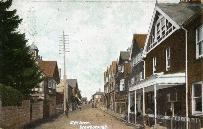 Framed Print : High Street, Crowborough, Sussex Framed Print : High Street, Crowborough, Sussex