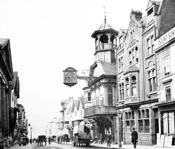 Framed Print : High Street, Guildford, Victorian period Framed Print : High Street, Guildford, Victorian period