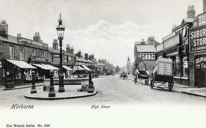 Framed Print : High Street, Harborne, south-west Birmingham Framed Print : High Street, Harborne, south-west Birmingham