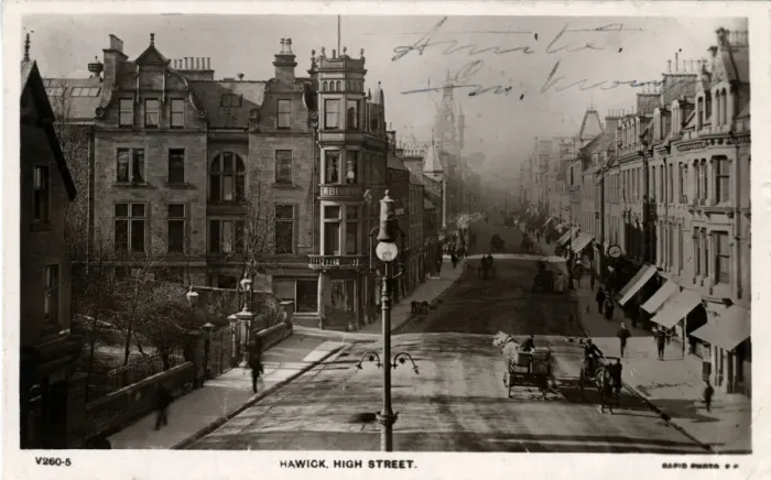 Framed Print : High Street, Hawick, England Framed Print : High Street, Hawick, England