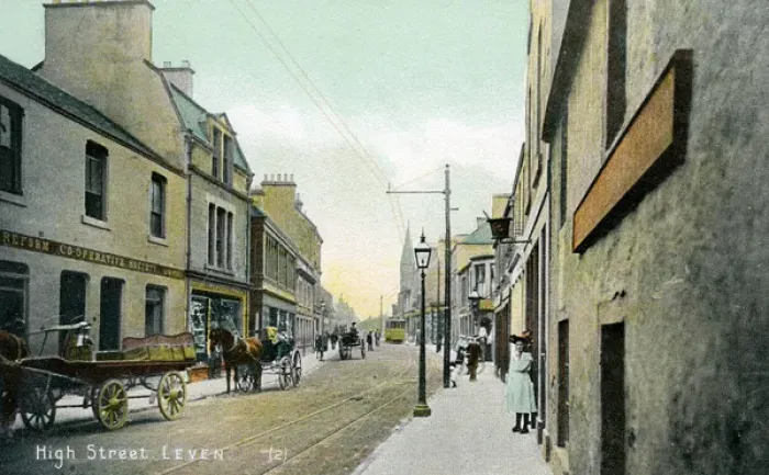 Framed Print : High Street, Leven, Fifeshire Framed Print : High Street, Leven, Fifeshire