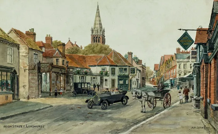 Framed Print : High Street, Lyndhurst, New Forest, Hampshire Framed Print : High Street, Lyndhurst, New Forest, Hampshire