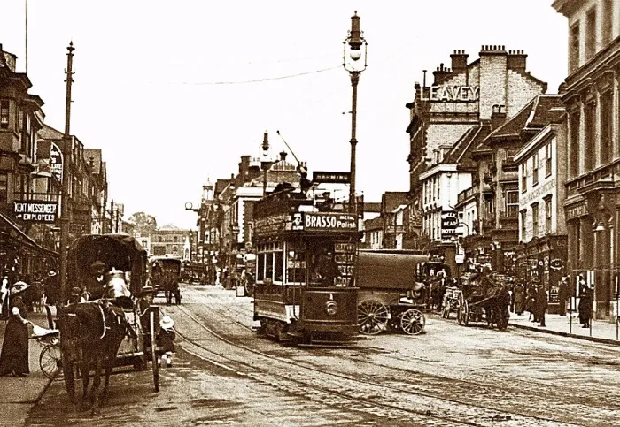 Framed Print : High Street, Maidstone, early 1900s Framed Print : High Street, Maidstone, early 1900s