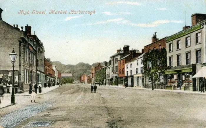 Framed Print : High Street, Market Harborough, Leicestershire Framed Print : High Street, Market Harborough, Leicestershire