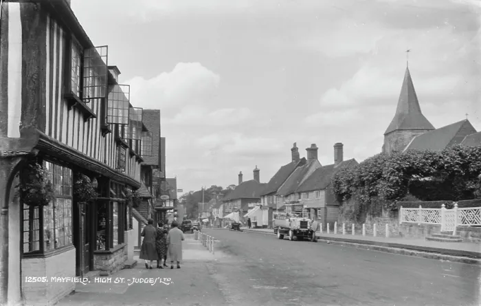 Framed Print : High Street in Mayfield Framed Print : High Street in Mayfield